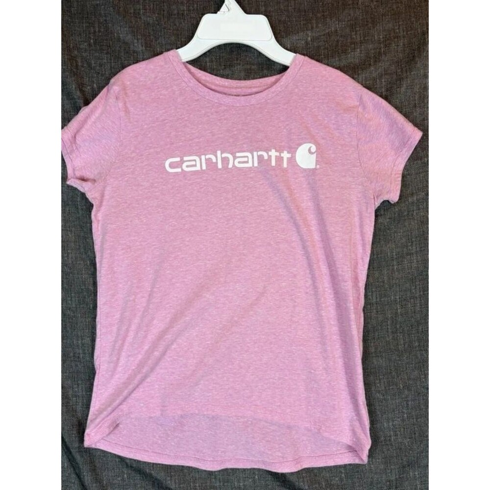 Carhartt Girls T-Shirt S/S Logo Pink Youth XL Size 14
